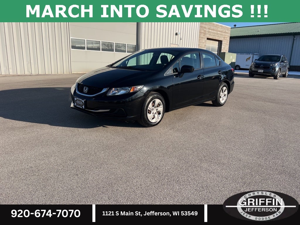 Used 2015 Honda Civic LX with VIN 19XFB2F58FE087505 for sale in Jefferson, WI